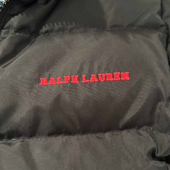Ralph Lauren Down Puffer Winter Jacket Youth Small Black - Picture 4 of 5